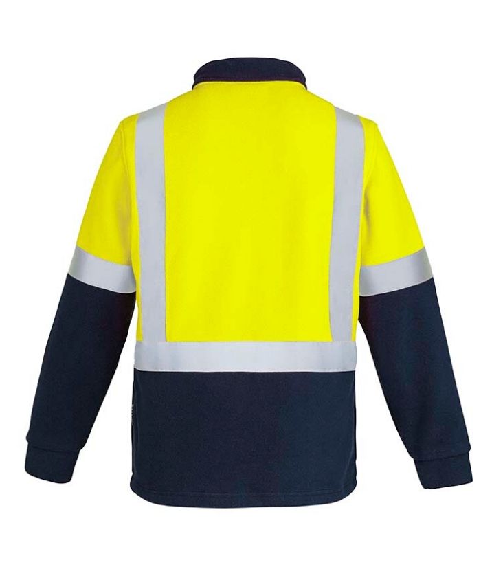 Mens Hi Vis Fleece Jumper - Shoulder Taped - Uniforms and Workwear NZ - Ticketwearconz